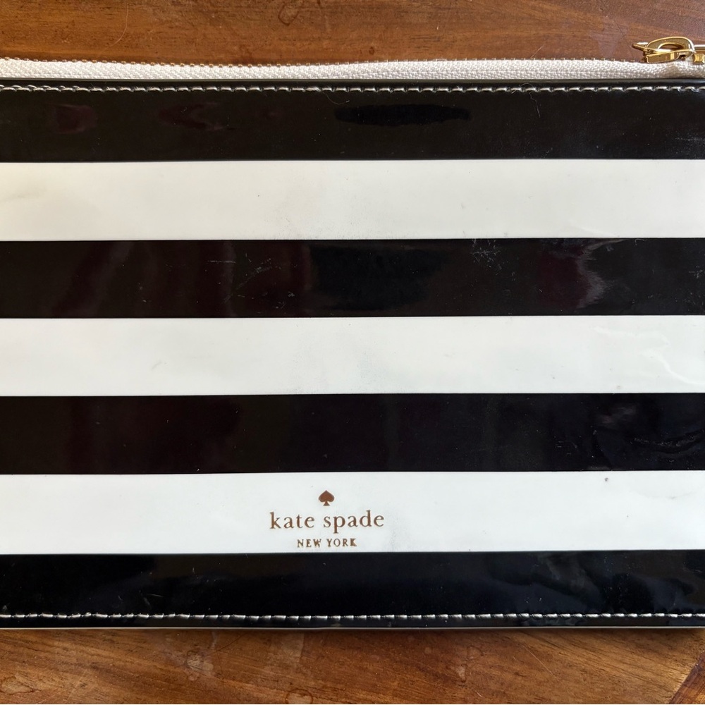 Kate Spade Monochrome Striped Pouch